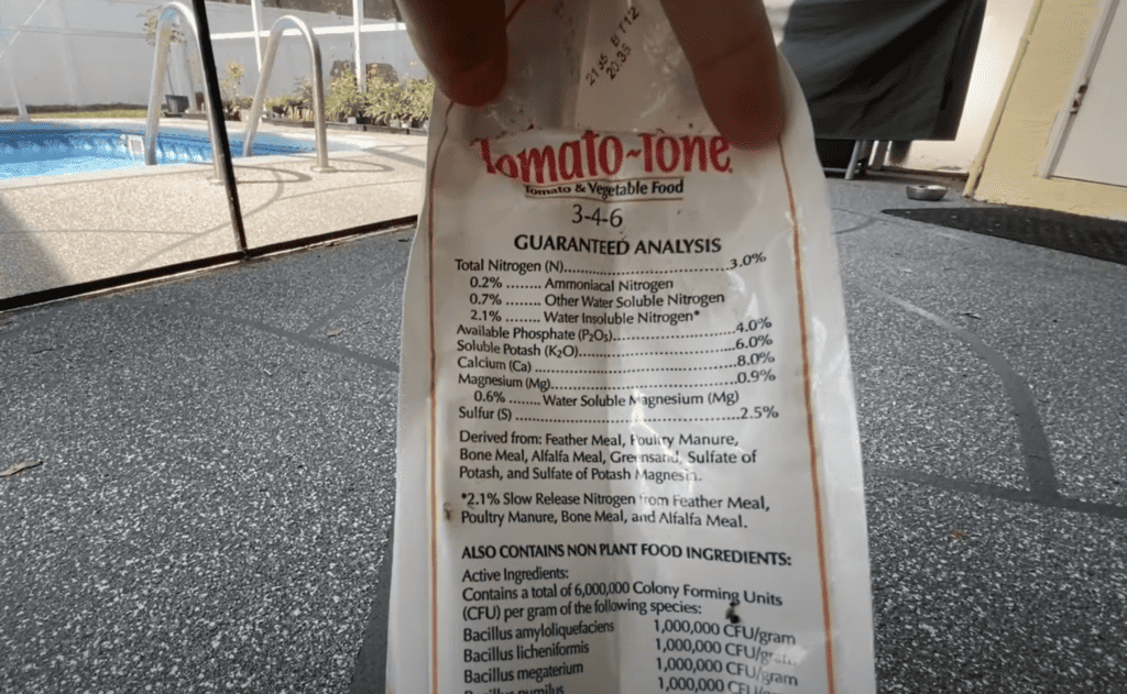 Tomatotone fertilizer